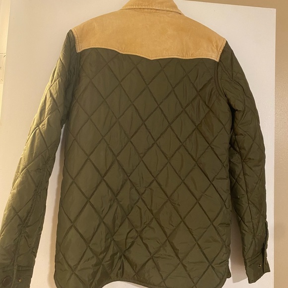 California Dream Who.A.U sz S Green Quilted Coat - Picture 8 of 8